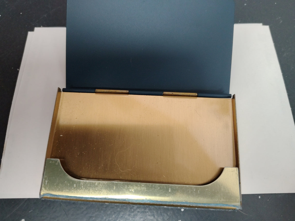 Longaberger metal business card holder