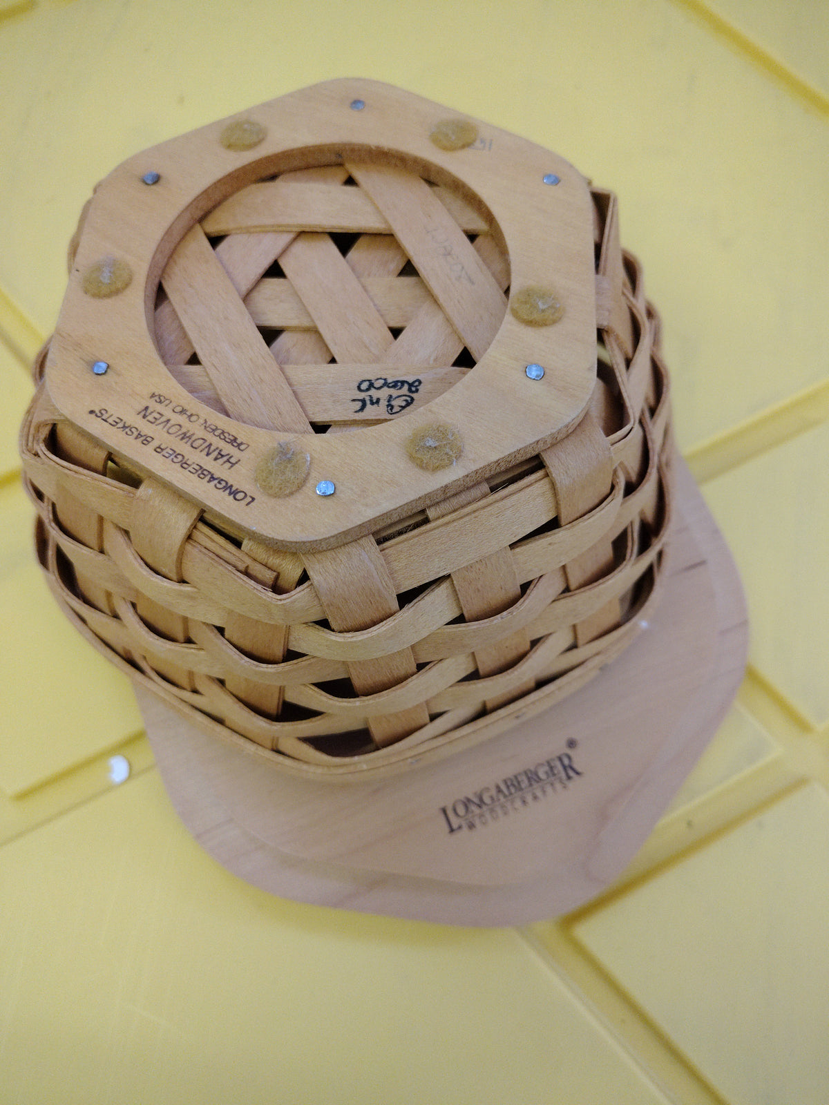 Longaberger 5" Generation basket with lid