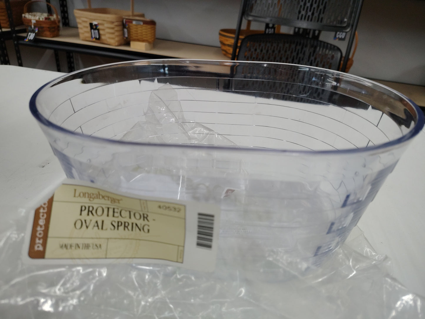 #40532 Longaberger oval spring hard protector