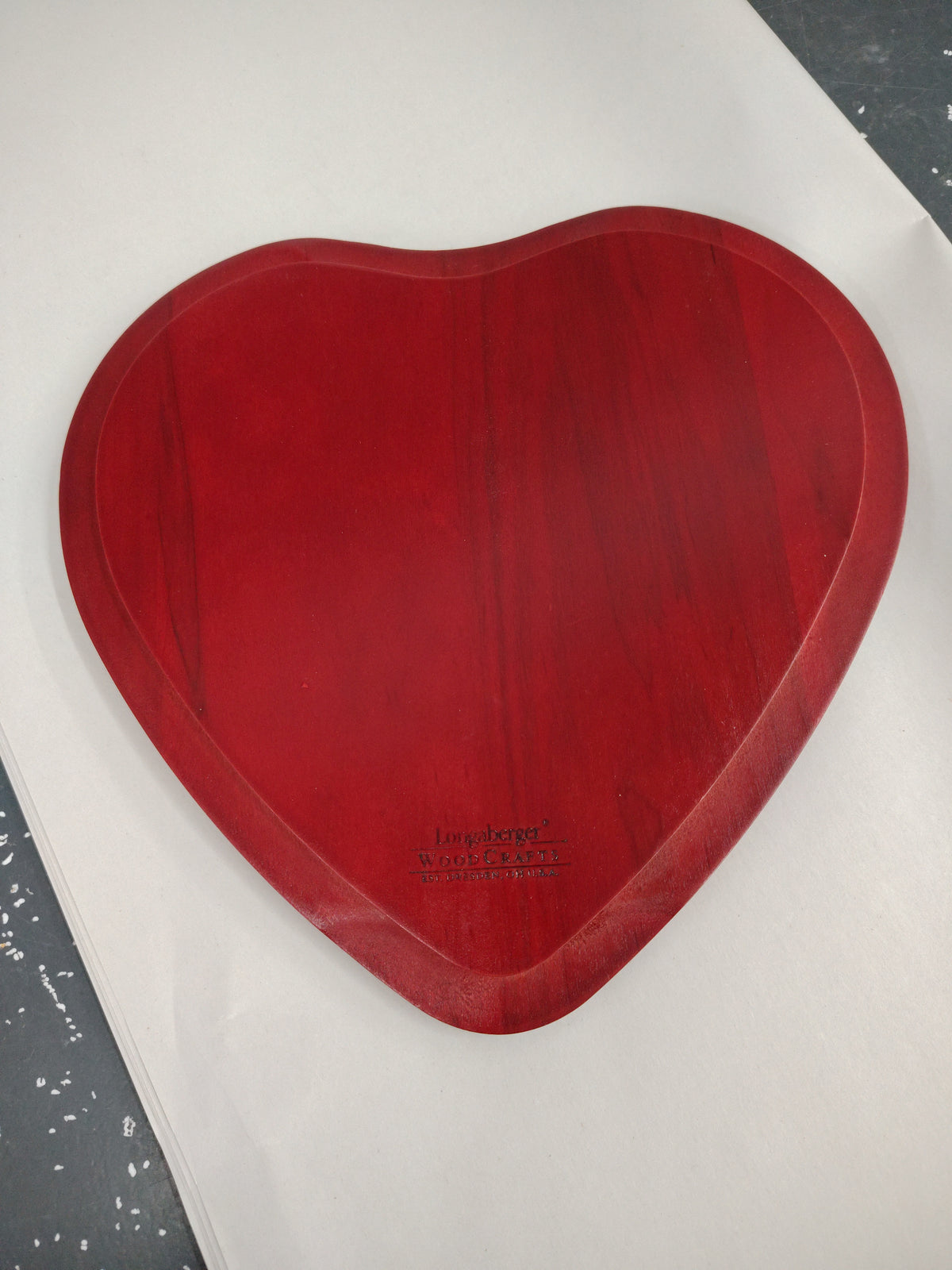 Longaberger True Love lid. ***Has scratches***