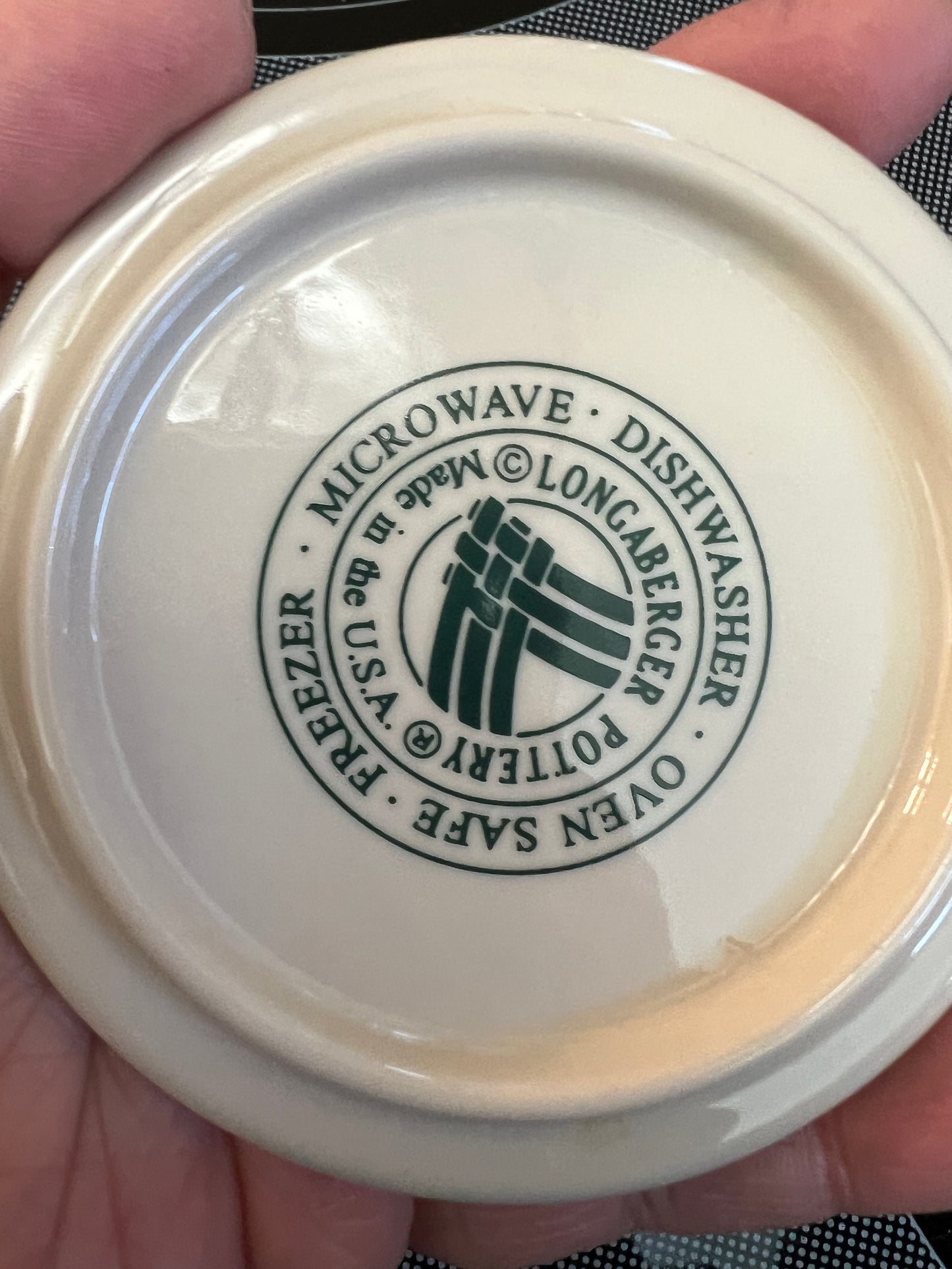 Longaberger traditional holly mug topper