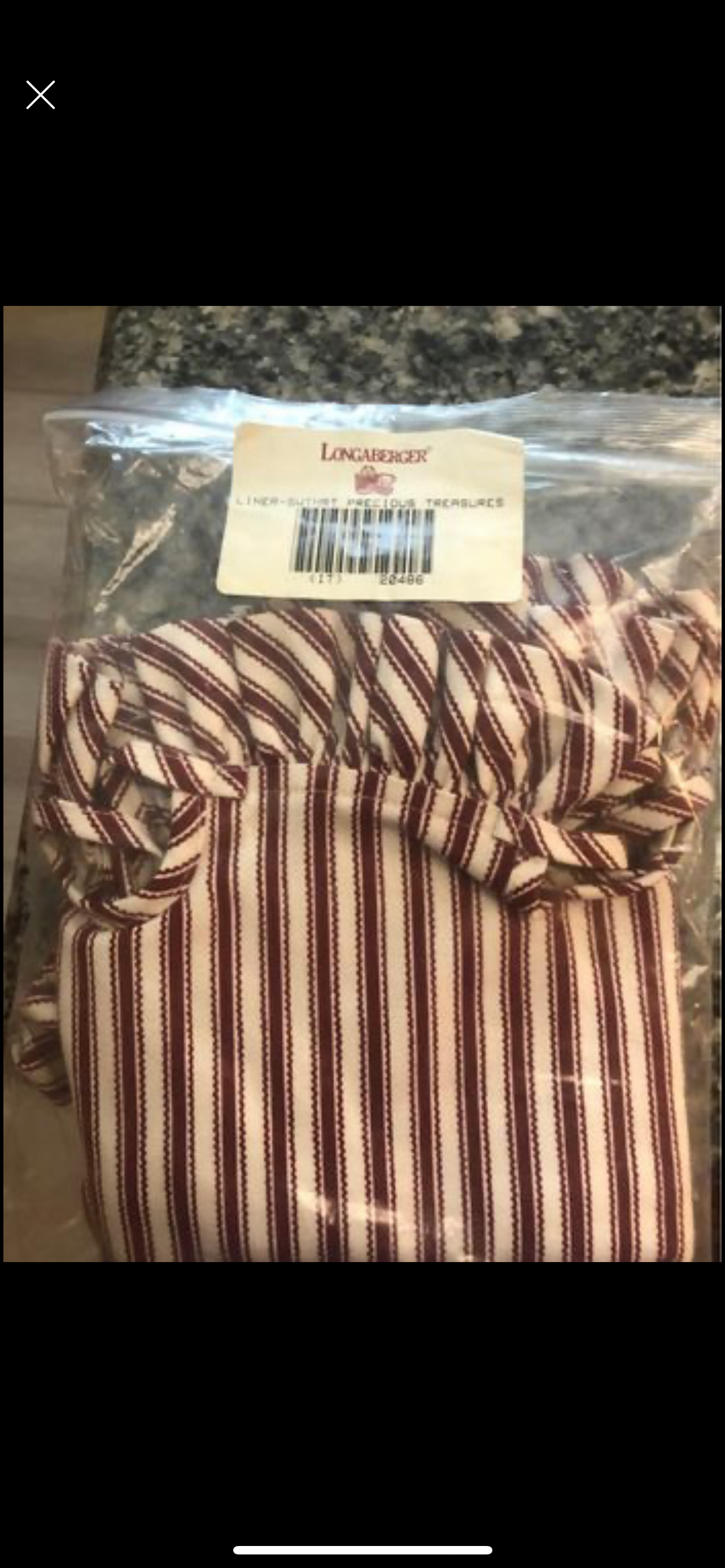 Longaberger Precious treasures liner in sweetheart