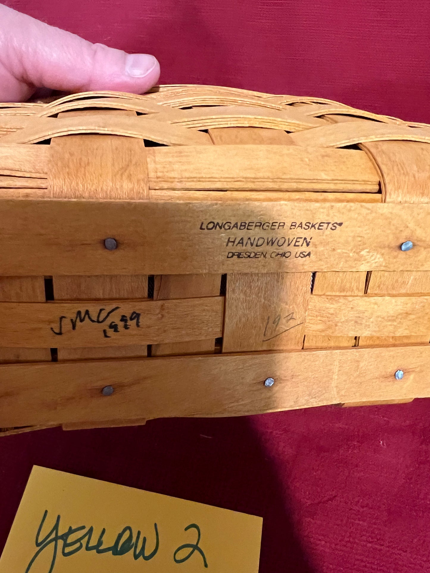 Longaberger candle basket with liner & protector