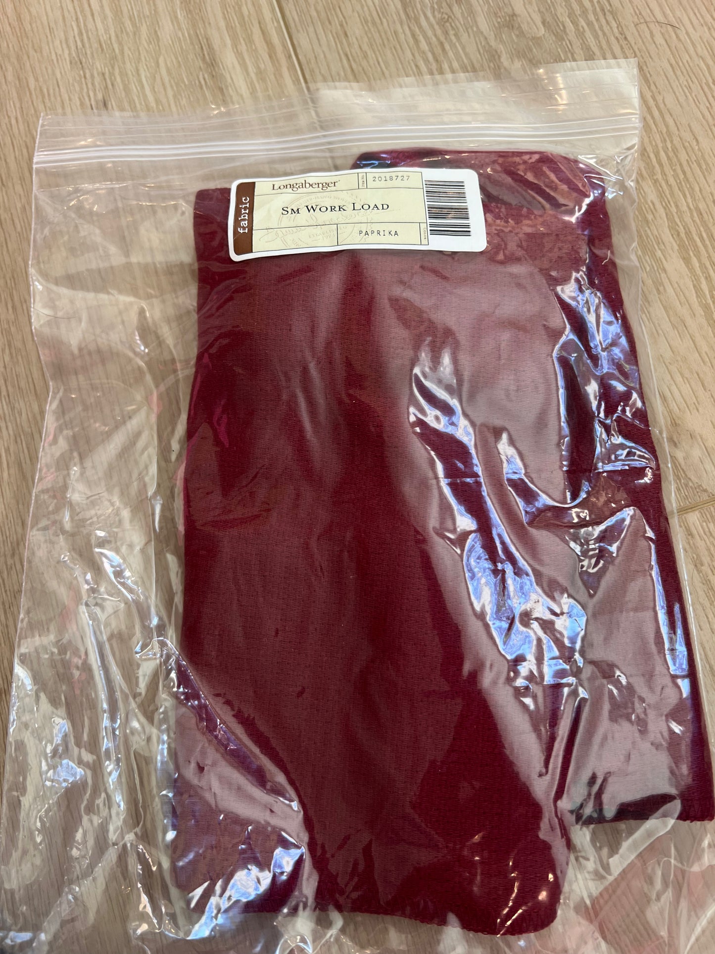 Longaberger Small workload liner in paprika