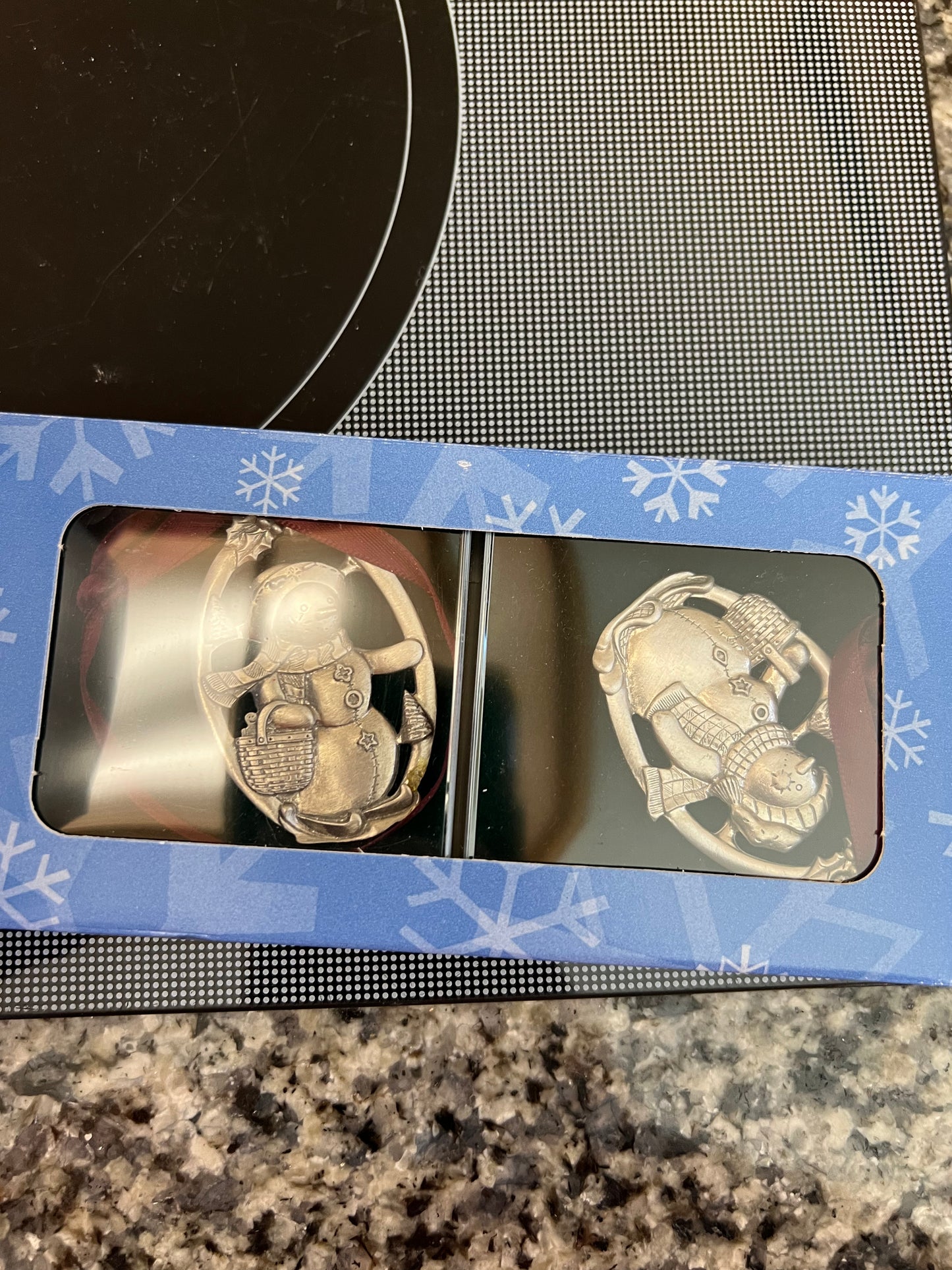 Longaberger snow friends pewter ornaments