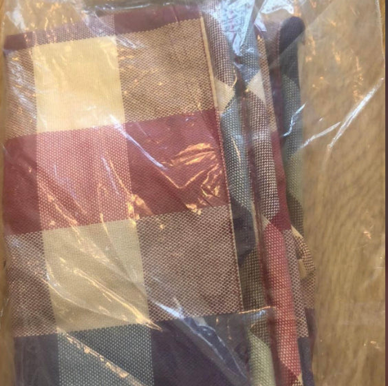 Longaberger get together picnic liner in woven traditions plaid