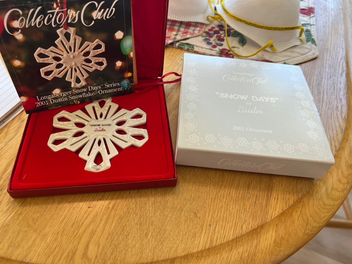 Longaberger Collectors Club snow days Dustin ornament