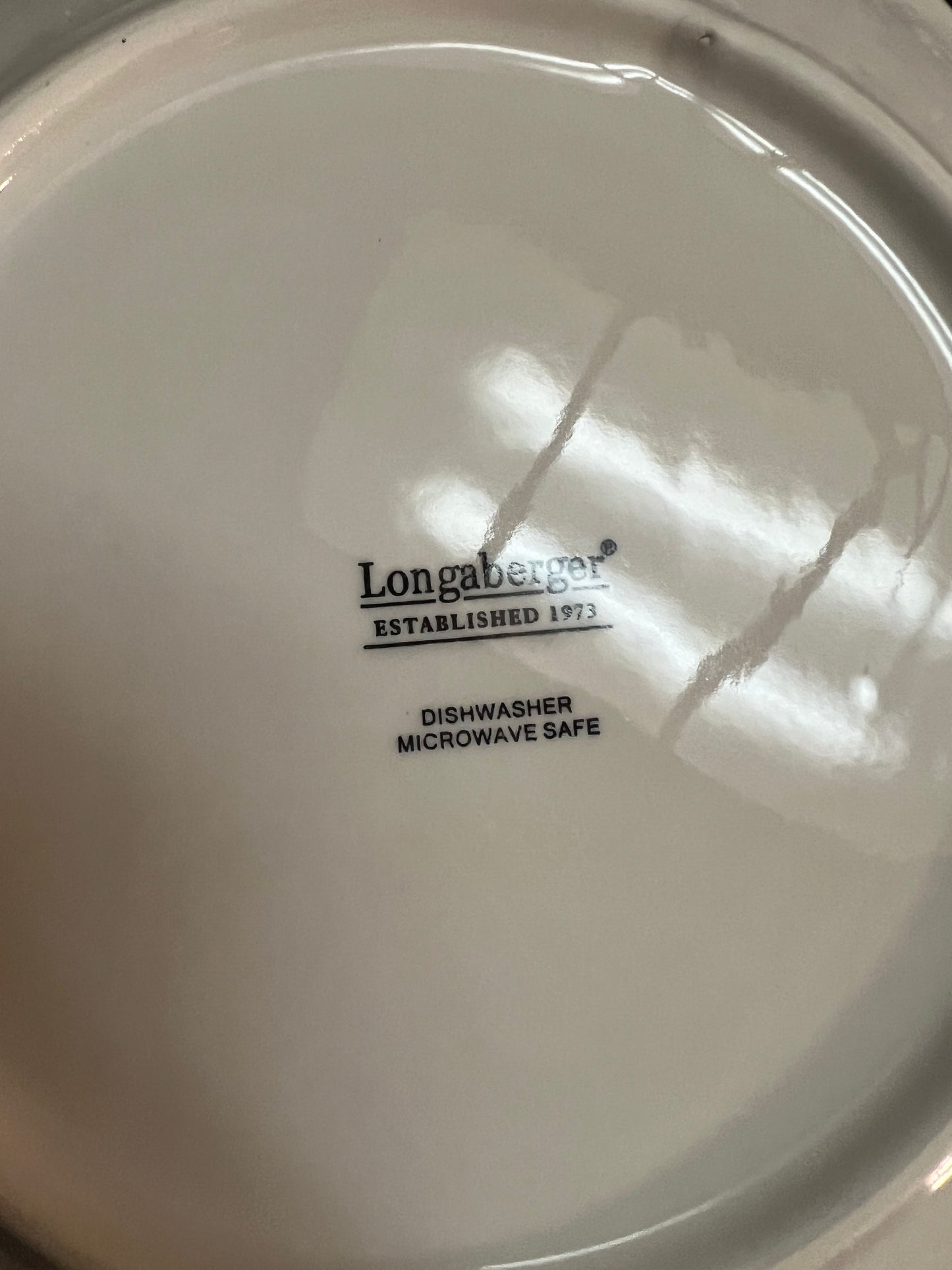 Longaberger sunflower luncheon plate