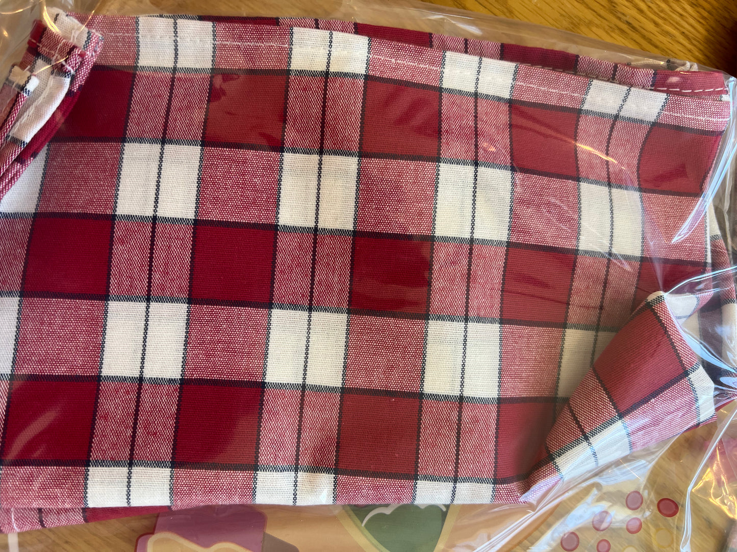 Longaberger picnic plaid napkins set of 2