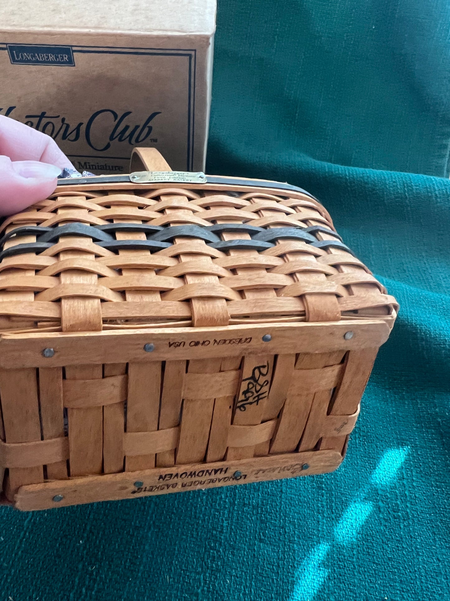 Longaberger mini market basket