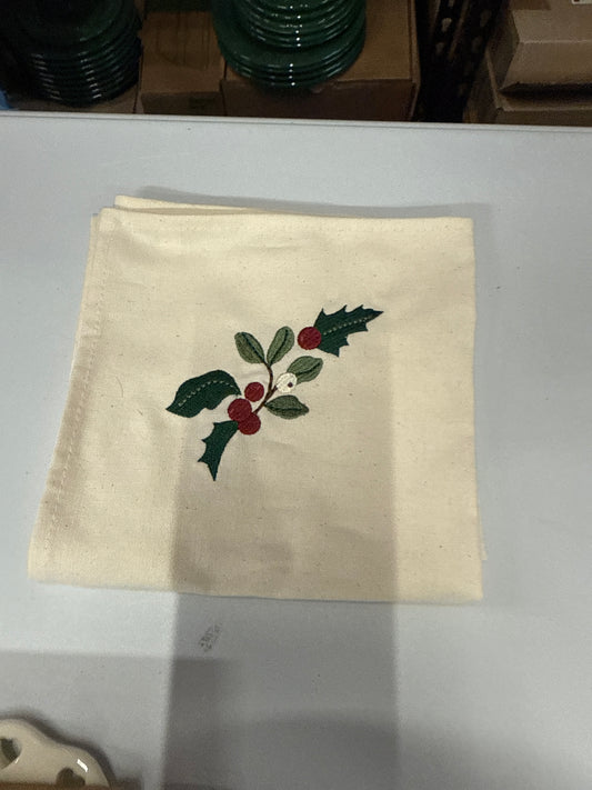 Single napkin in natures garland