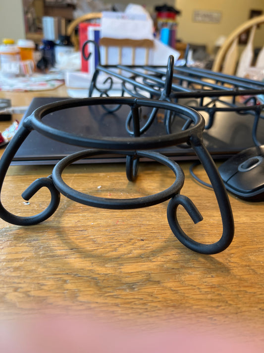 Homestead wrought iron candle holder