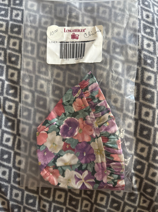 Longaberger Chives Liner in Petunia