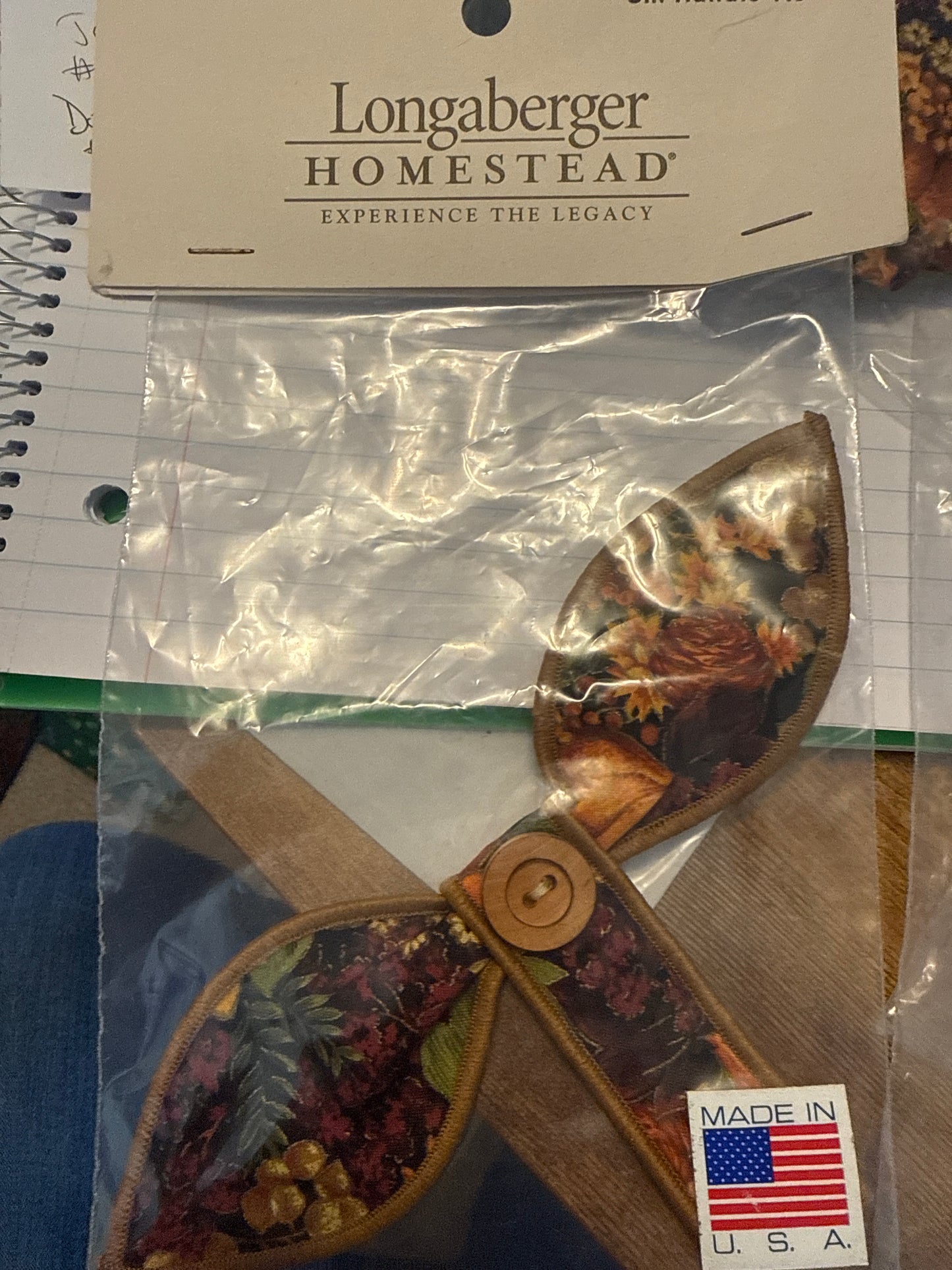 Longaberger homestead small handle tie