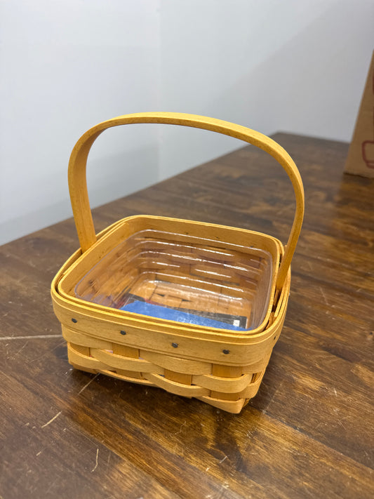 Longaberger tarragon basket with protector