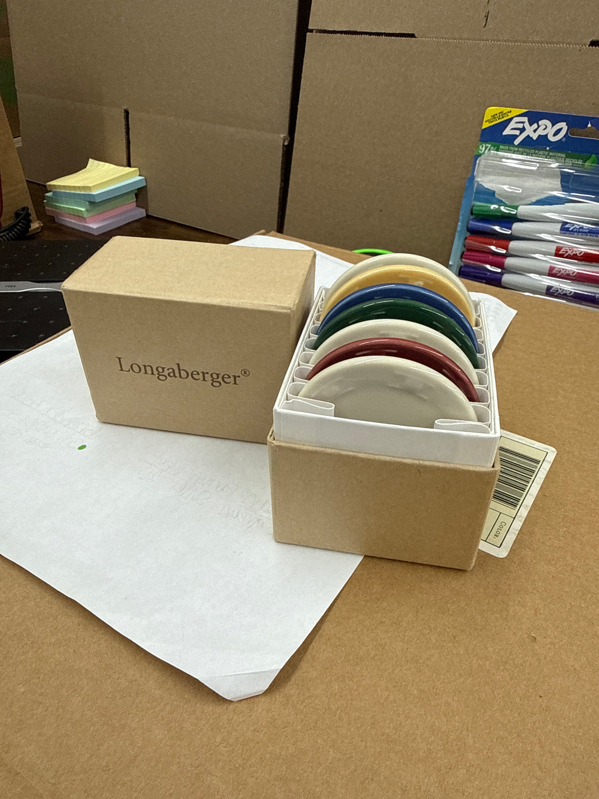 Longaberger pottery chips