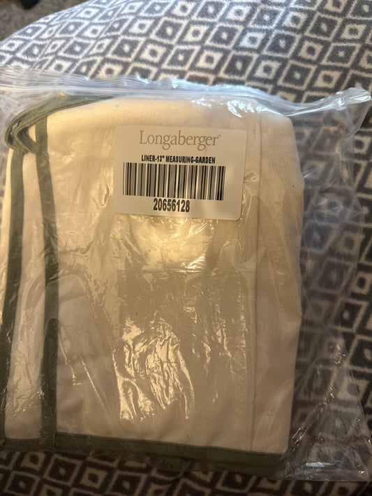 Longaberger 13” Measuring gardening Liner