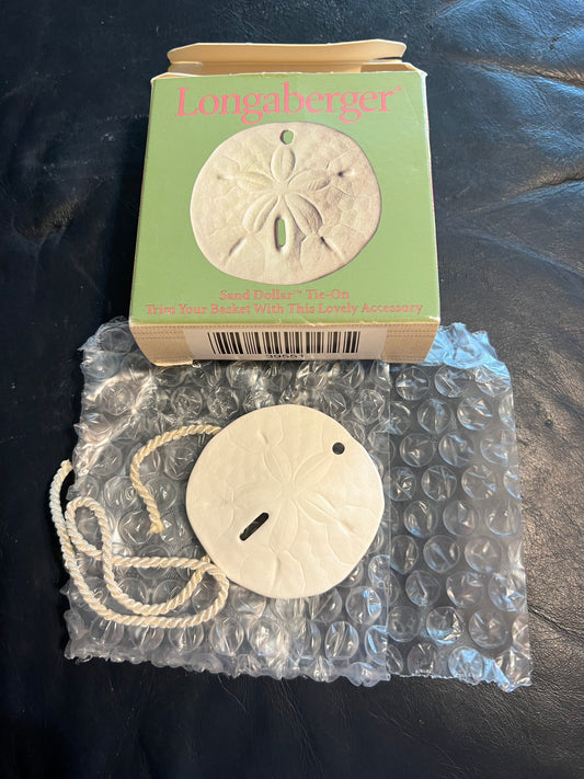 Longaberger sand dollar tie on