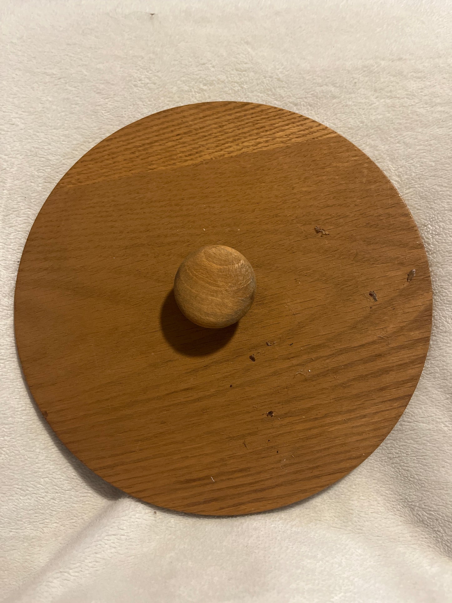 8” round wooden lid