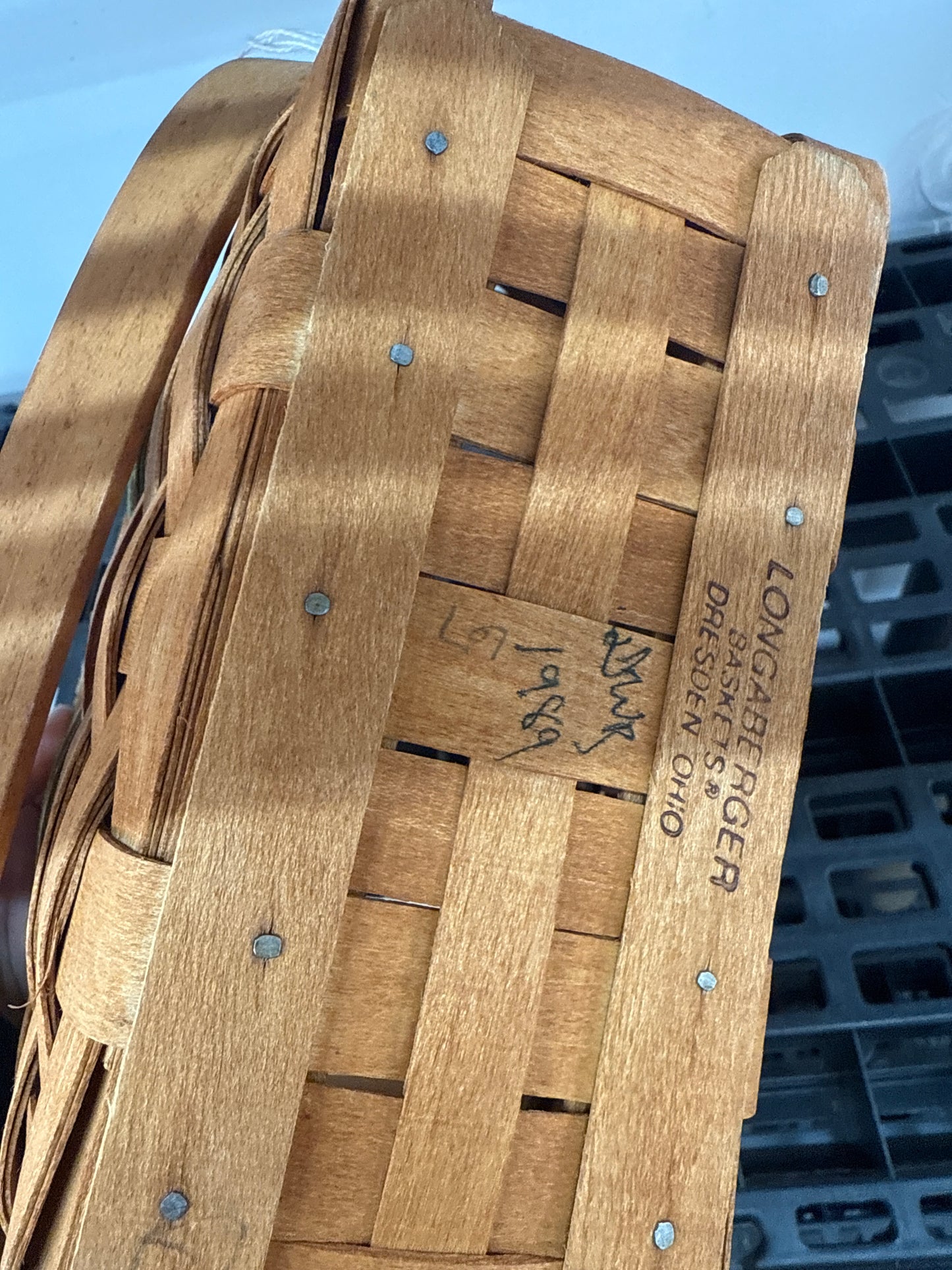 Longaberger holiday memory basket