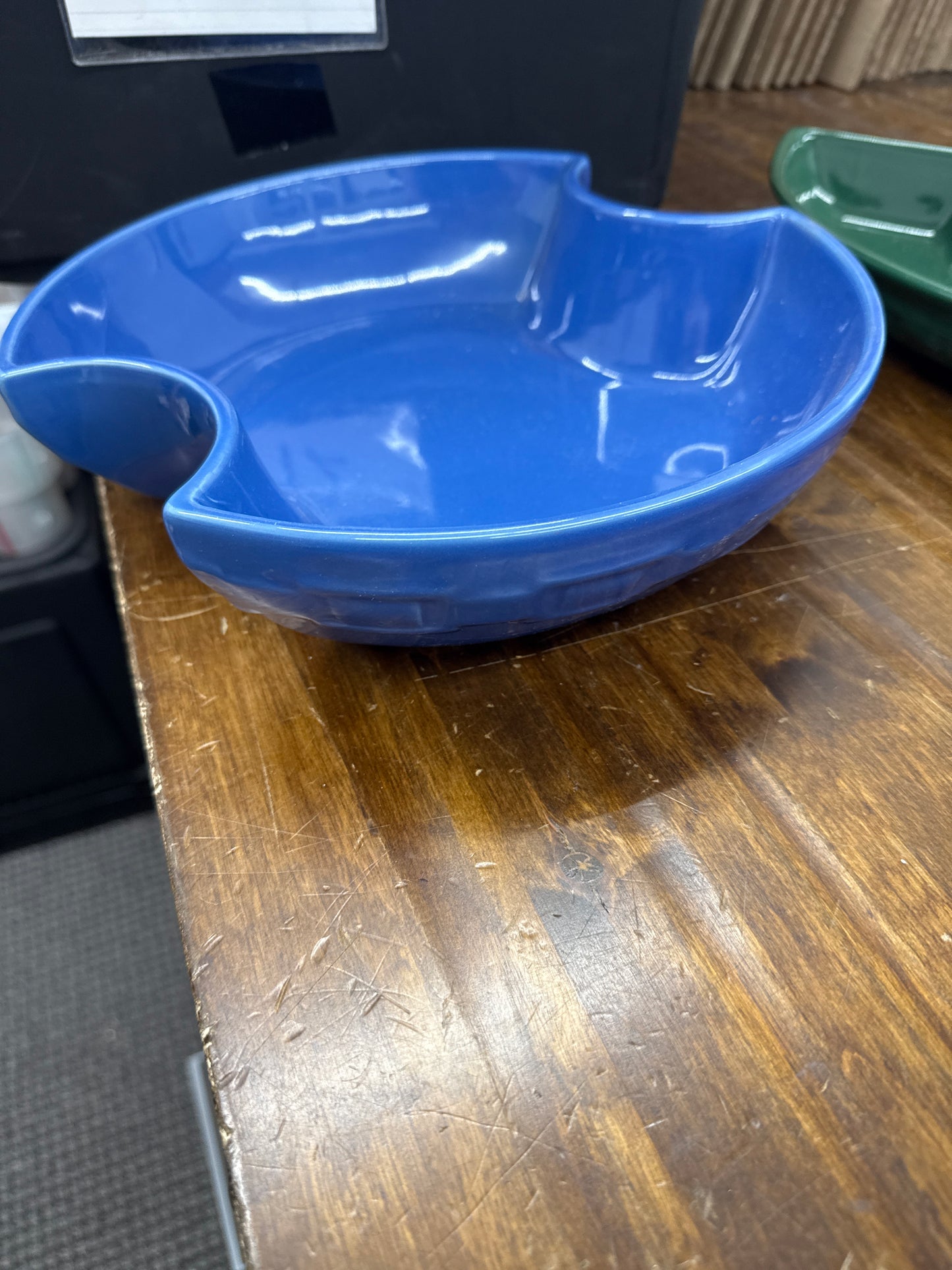 Longaberger cut in dish in cornflower