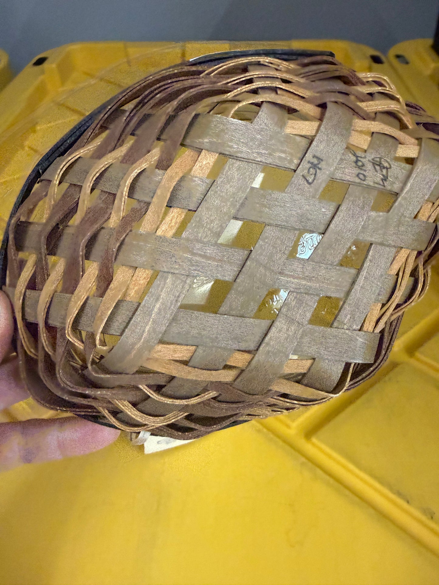 Longaberger chestnut small oval diamond basket