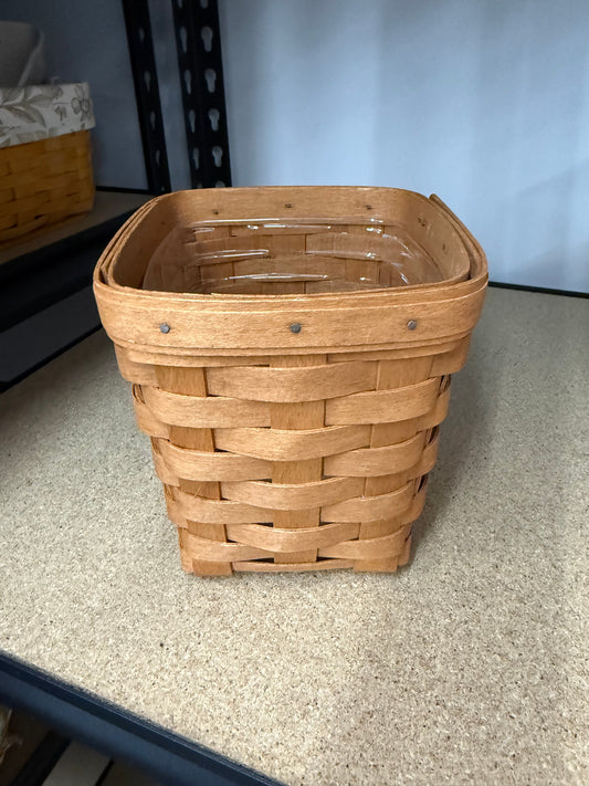 Longaberger small spoon basket with protector