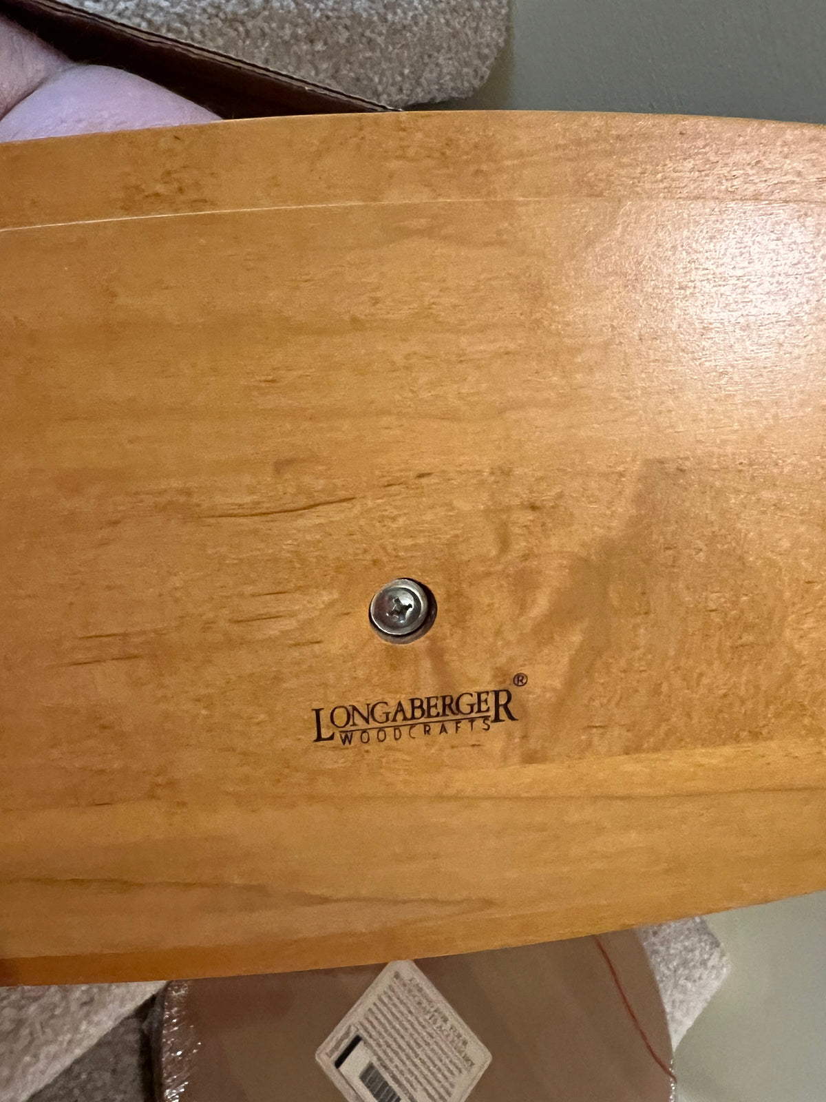 Longaberger sweetheart cherished memories lid