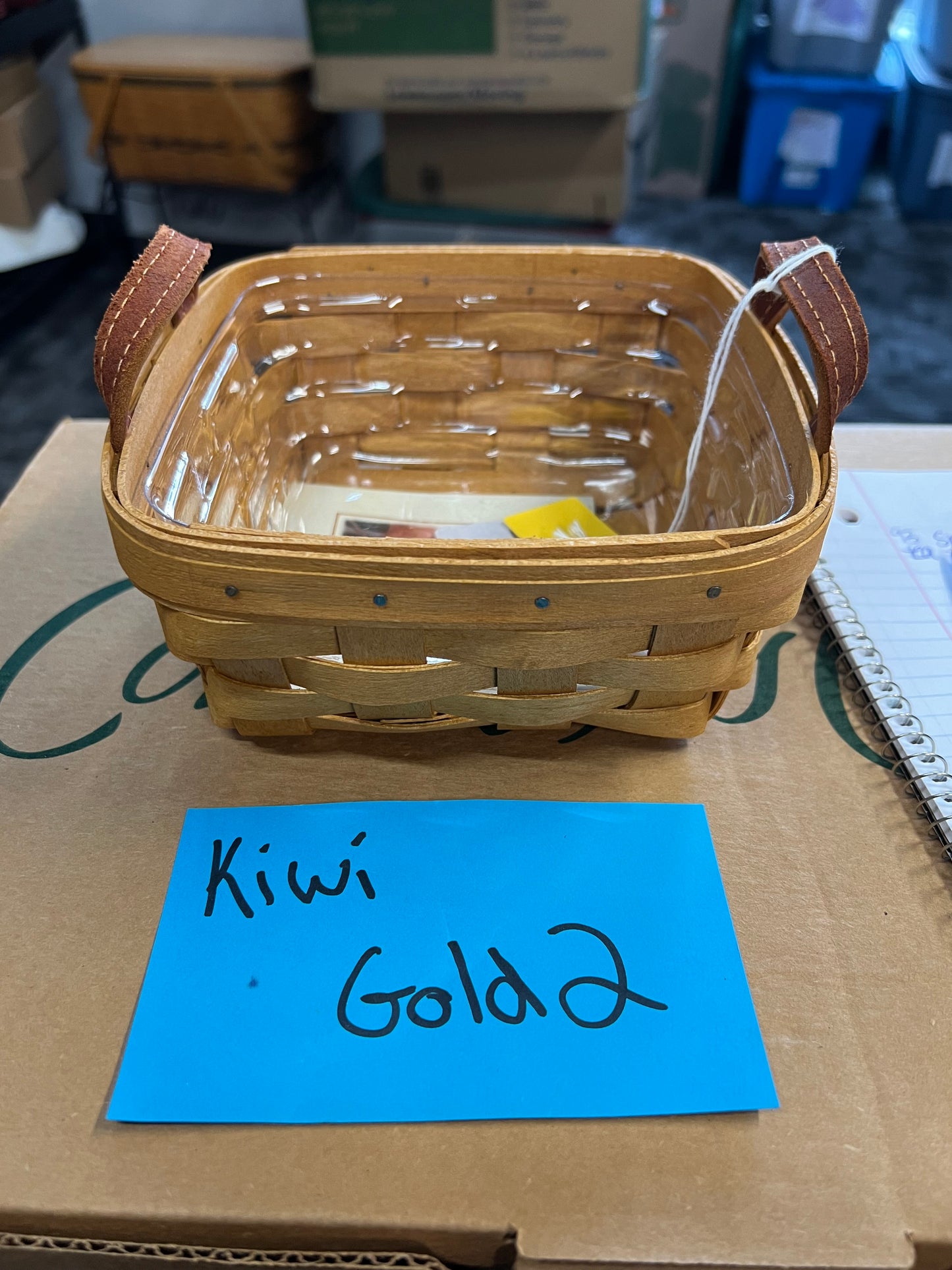 Longaberger ivy basket with protector