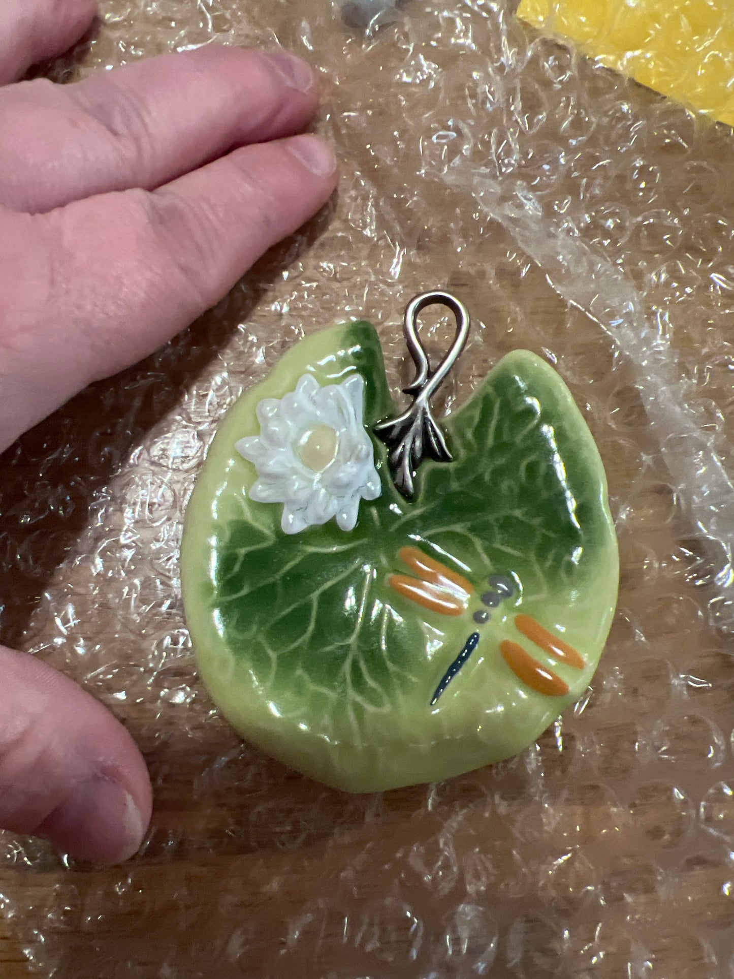 Longaberger collectors club leaf ornament