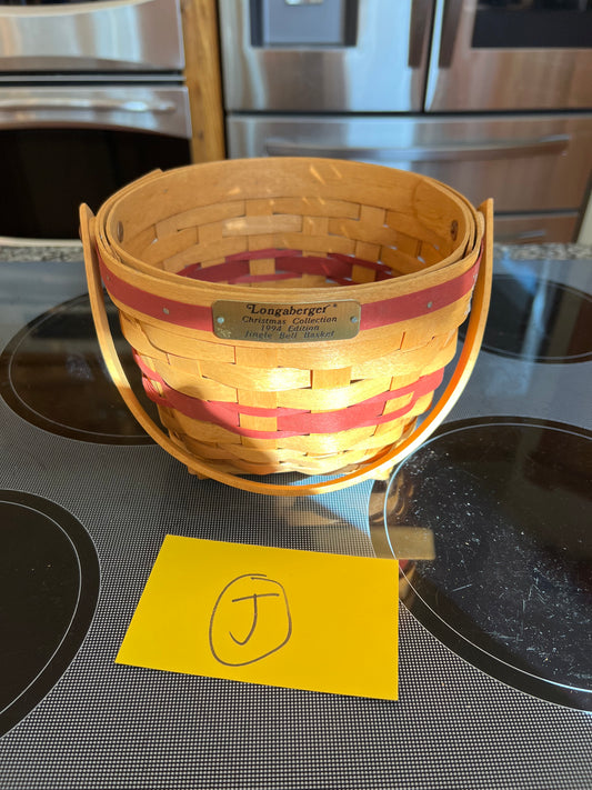 Longaberger jingle bell basket