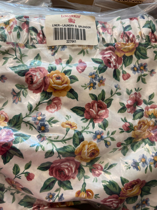 Longaberger laundry liner in garden splendor