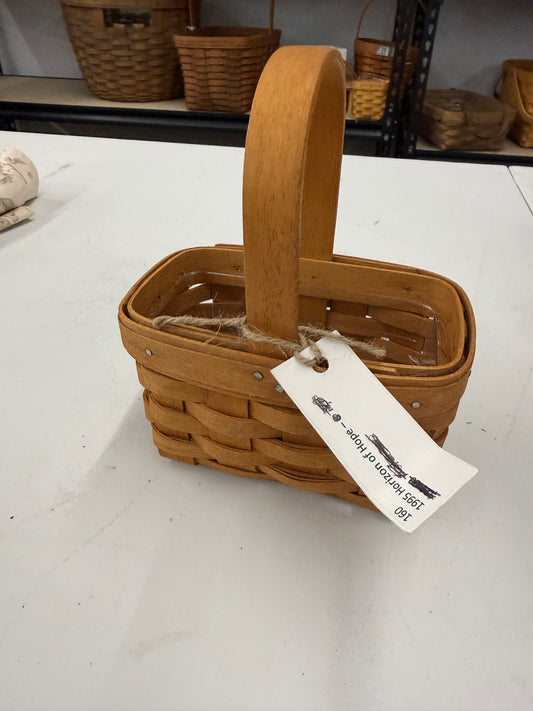 Longaberger 1995 horizon of hope basket with protector
