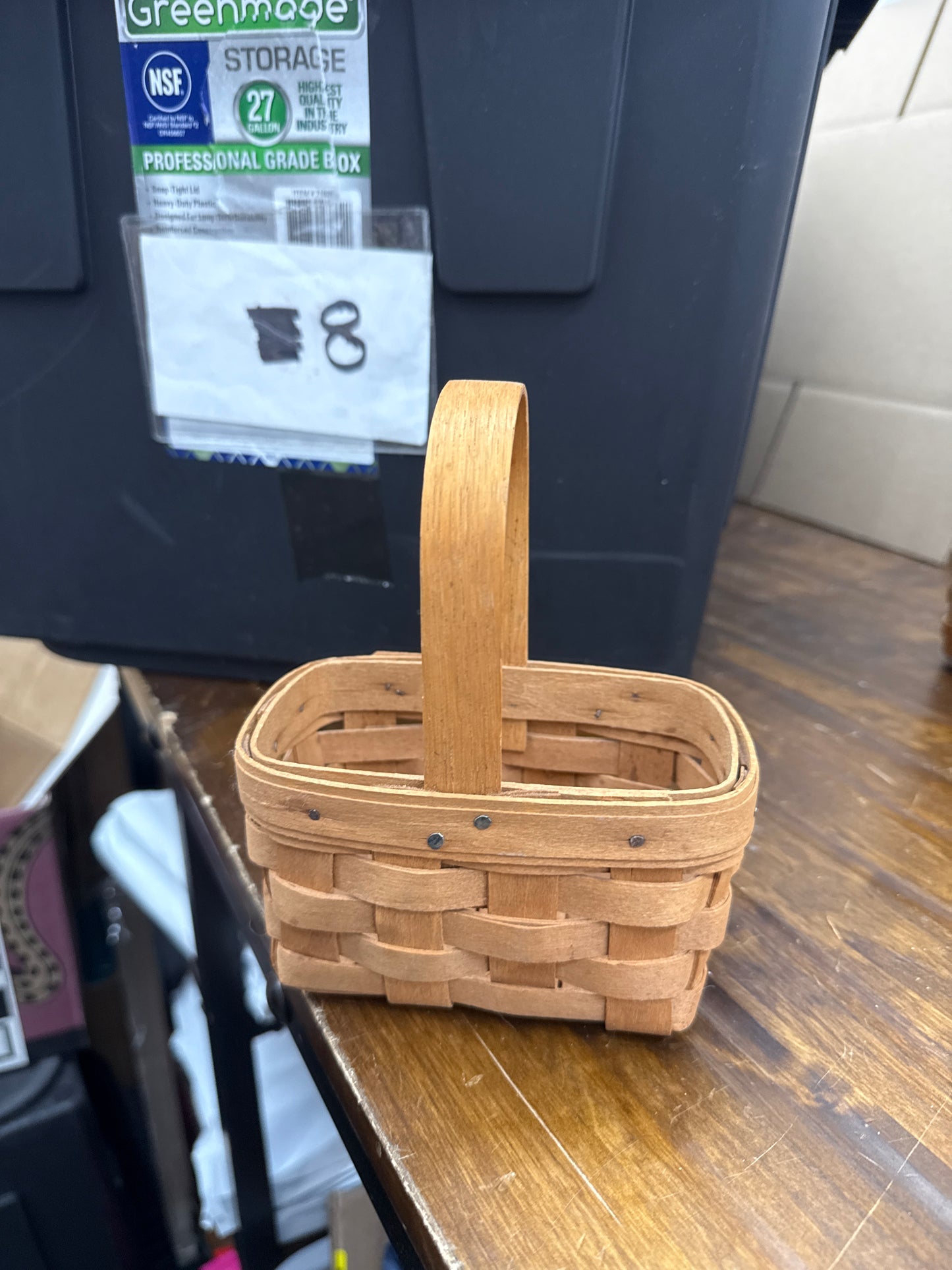 Longaberger salt and pepper basket