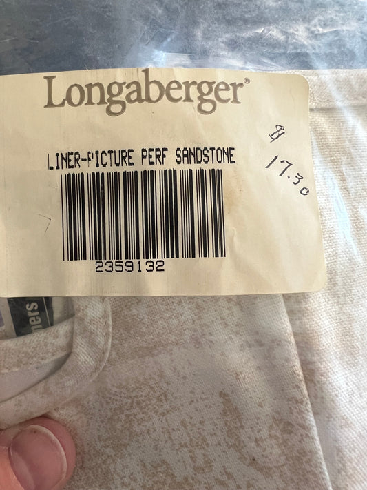 Longaberger picture perfect liner in sandstone
