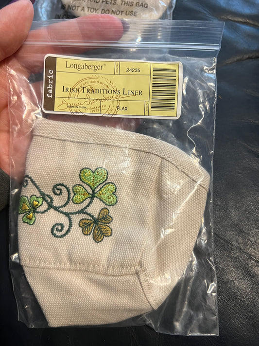 Longaberger Irish Traditions Liner in Flax