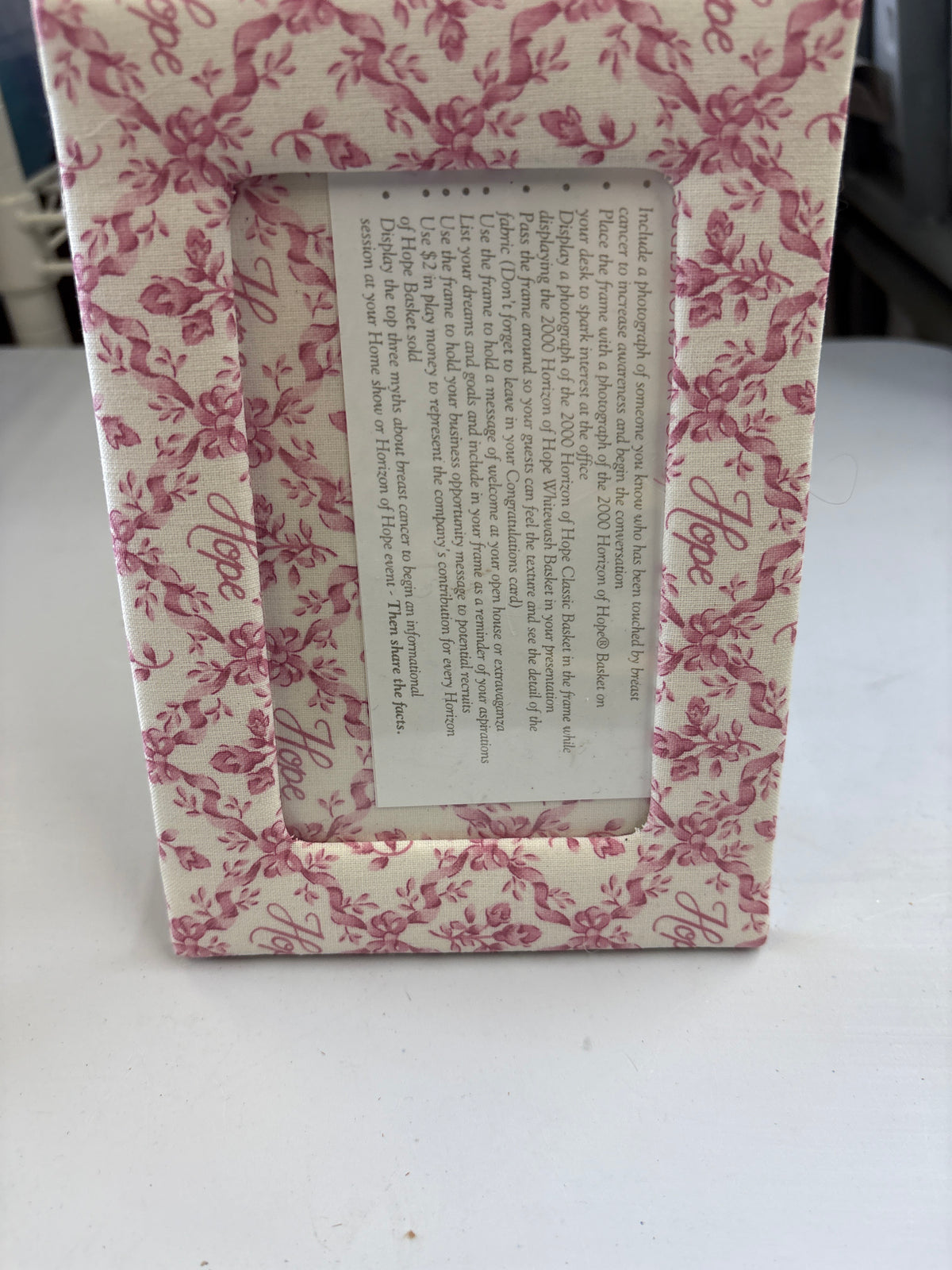 Longaberger Horizon of Hope Photo Frame