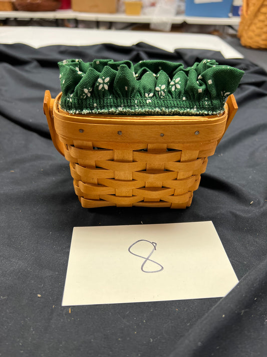 Longaberger 1997 horizon of hope basket with liner & protector