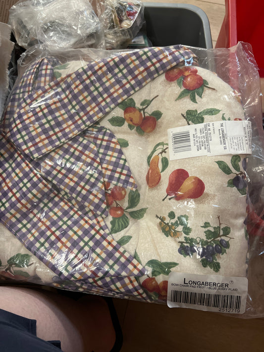 Longaberger Chair Pad in Fruit Medley