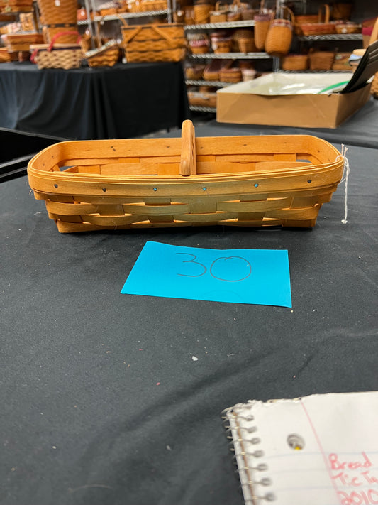 Longaberger cracker basket with divider