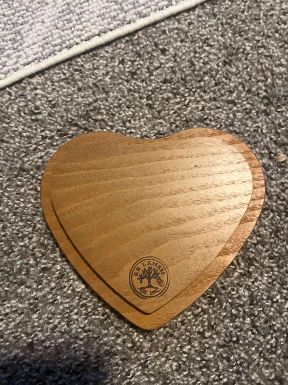 K.S. Lanam 6.25 heart lid