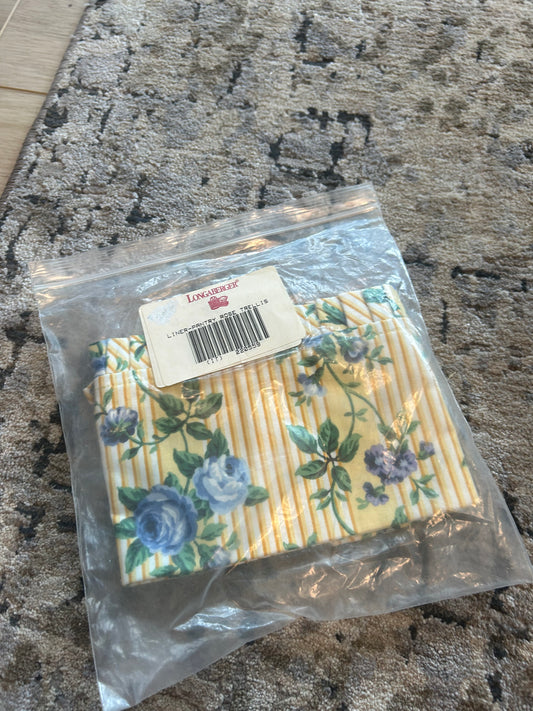 Longaberger pantry liner in rose trellis