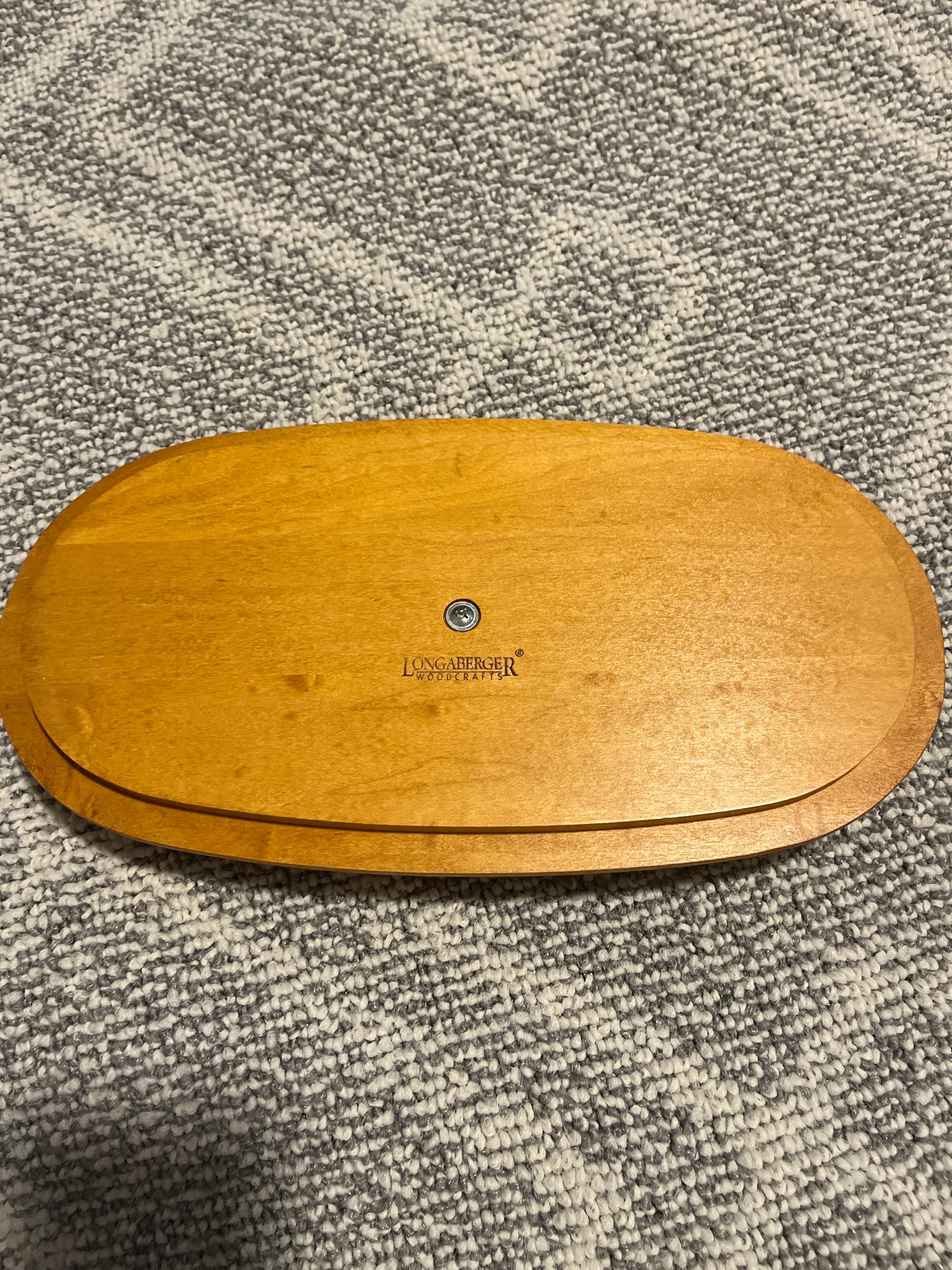 Longaberger 12.5”x6.5” ovular lid