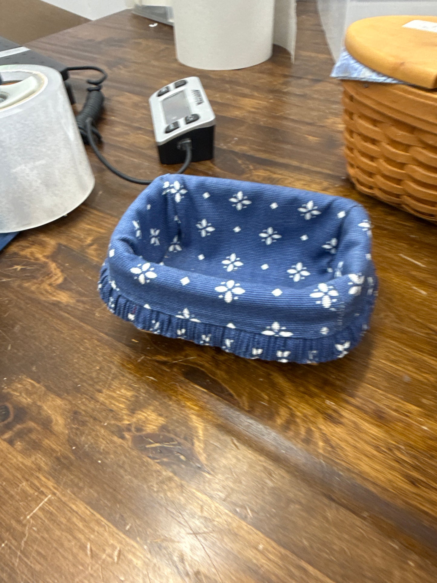 Longaberger business card basket with liner