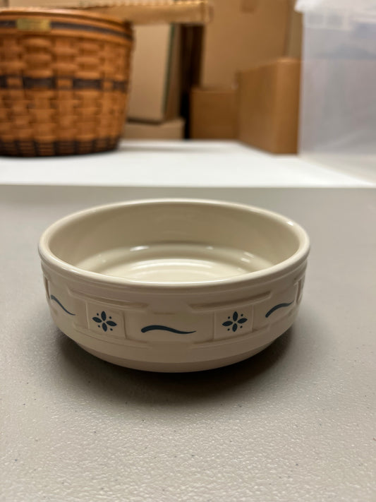 Longaberger stackable bowl in classic blue