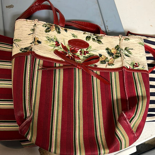 Longaberger holiday tote gift bag