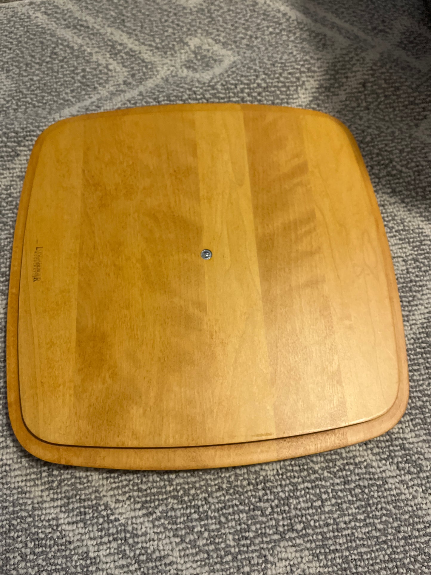 Longaberger 16”x15.5” lid w/ red knob