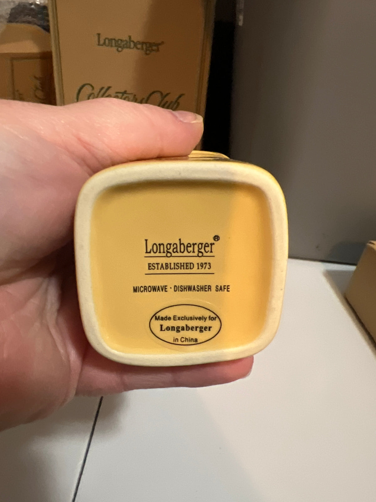 Longaberger Oil Bottle in butternut