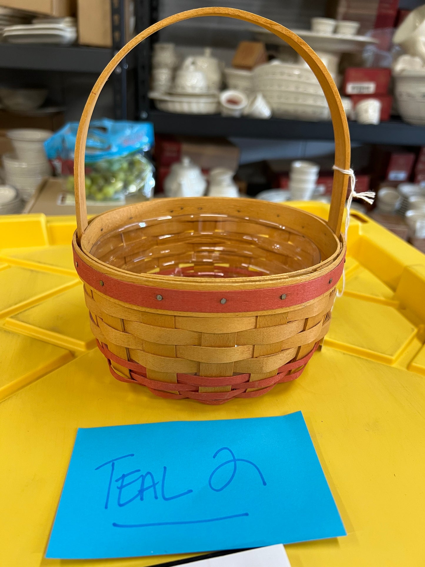 Longaberger 1998 Mother’s Day rings & things basket with protector