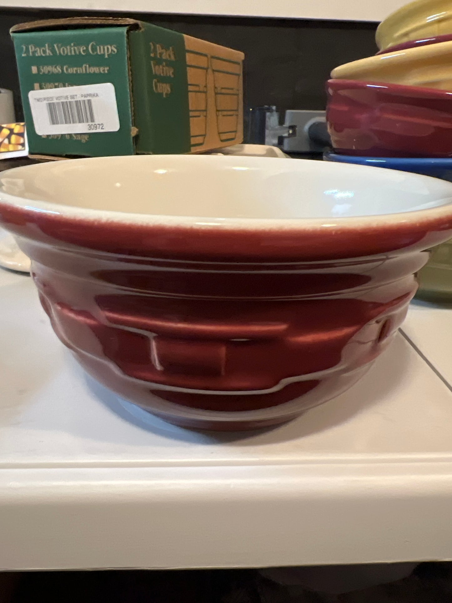 Longaberger Small Mixing Bowl in Paprika